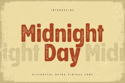 Midnight Day - Historical Retro Vintage Font