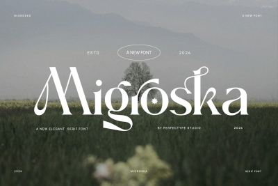 Migroska Elegant Ligature Serif Font Typeface