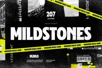 Mildstones - Modern Bold Sans