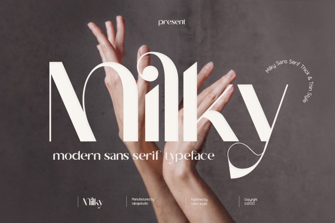 Milky -  Elegant Display Font