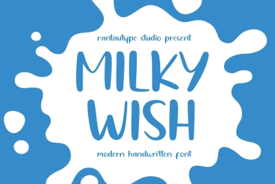 Milky Wish Playful Font