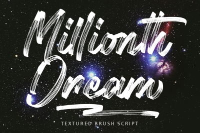 Millionth Dream - Textured Script