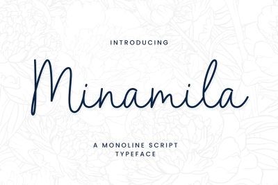 Minamila - A Monoline Script Typeface