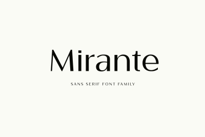 Mirante Elegant Font Family