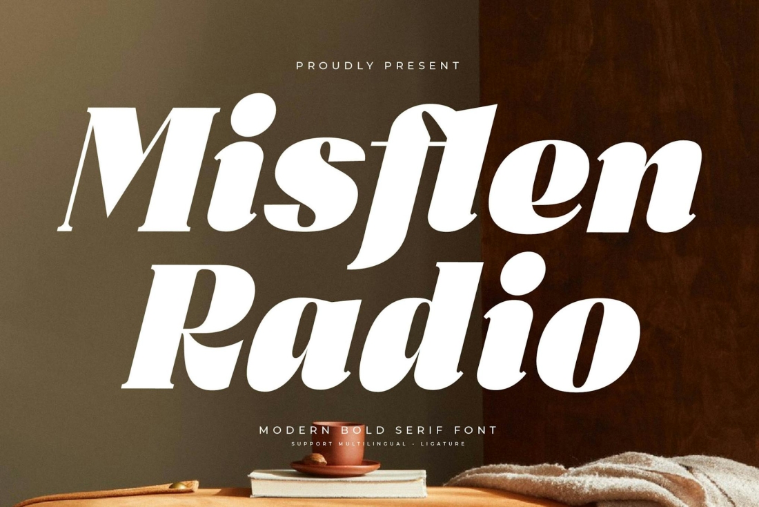 Misflen Radio Modern Bold Serif Font
