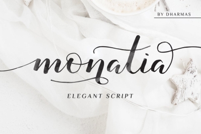 Monatia - Handwritten Elegant Script