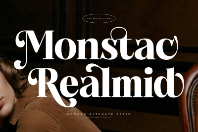 Monstac Realmid Modern Serif Font