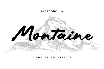 Montaine - A Handbrush Typeface