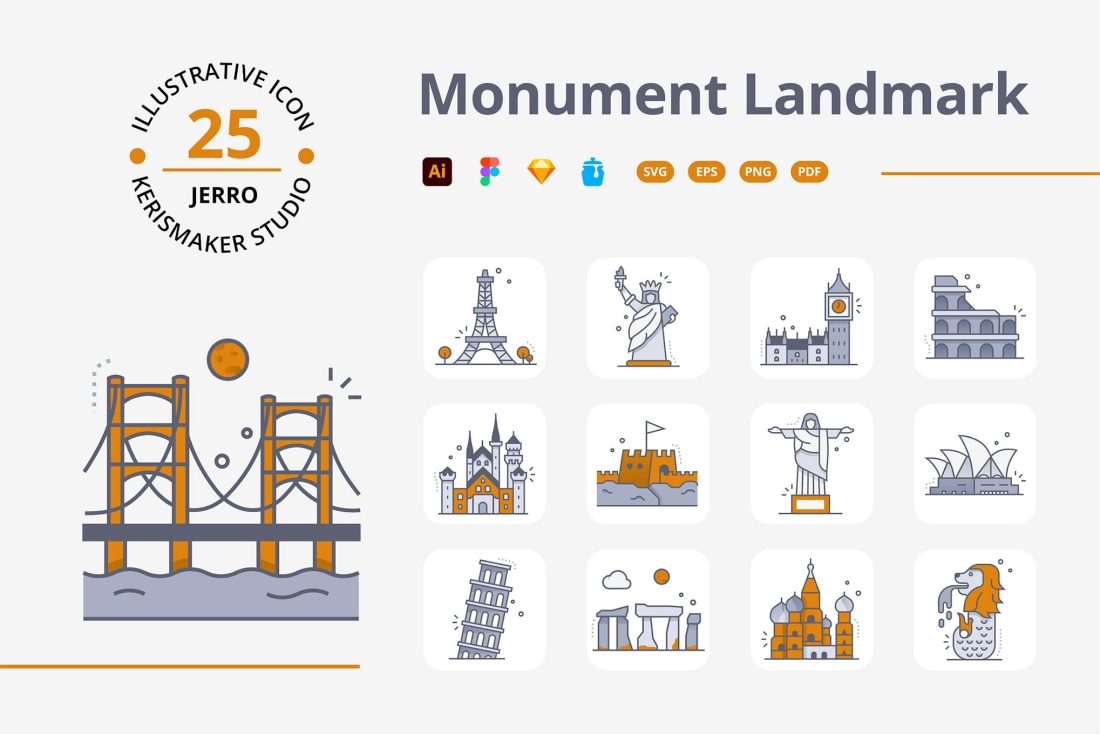 Monument Landmark Icon