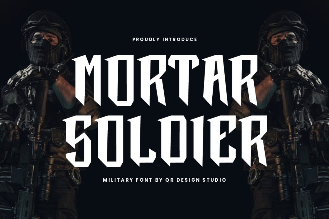 Mortar Soldier - Military Font