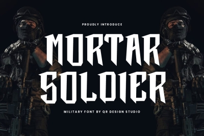 Mortar Soldier - Military Font