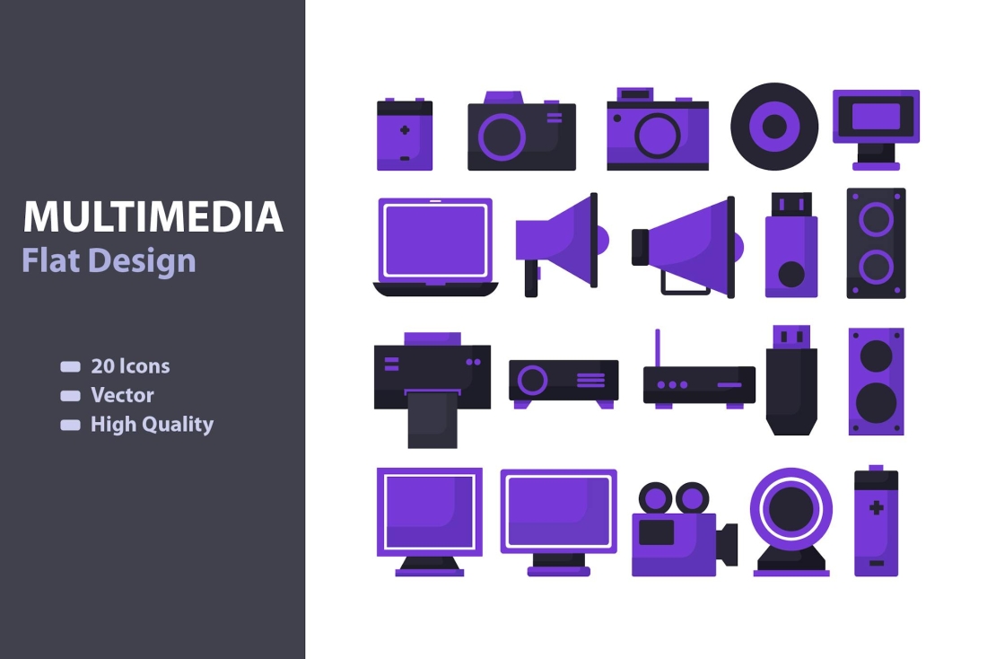 Multimedia Icon Pack