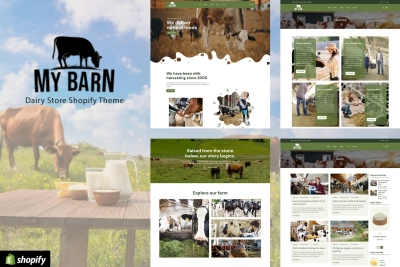 Mybarn - Organic Food, Milk Store Shopify Theme