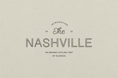 Nashville | Outline Font