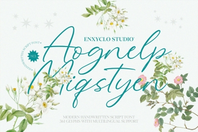 NCL Aognelp Miqstyen - Handwritten Script Font