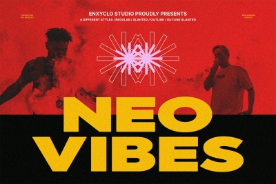 NCL Neovibes - Bold Expanded Sans Font