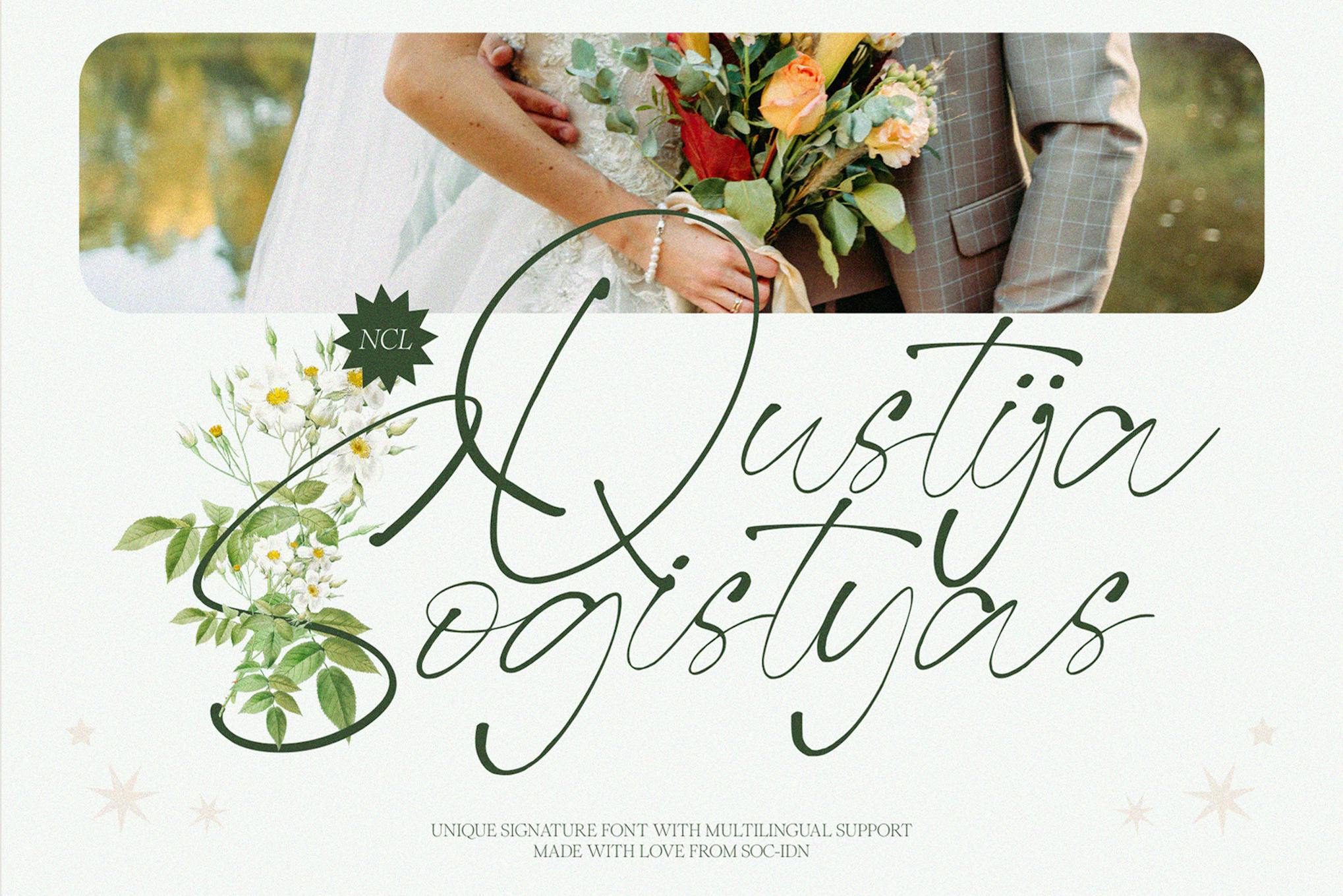 NCL Qustija Sogistyas – Unique Signature Font