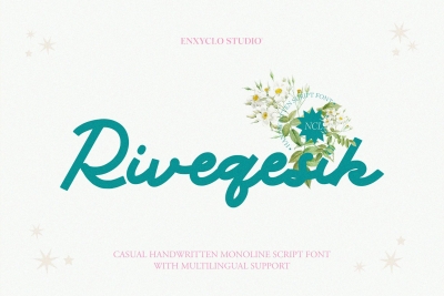 NCL Riveqesik - Casual Handwritten Monoline Font