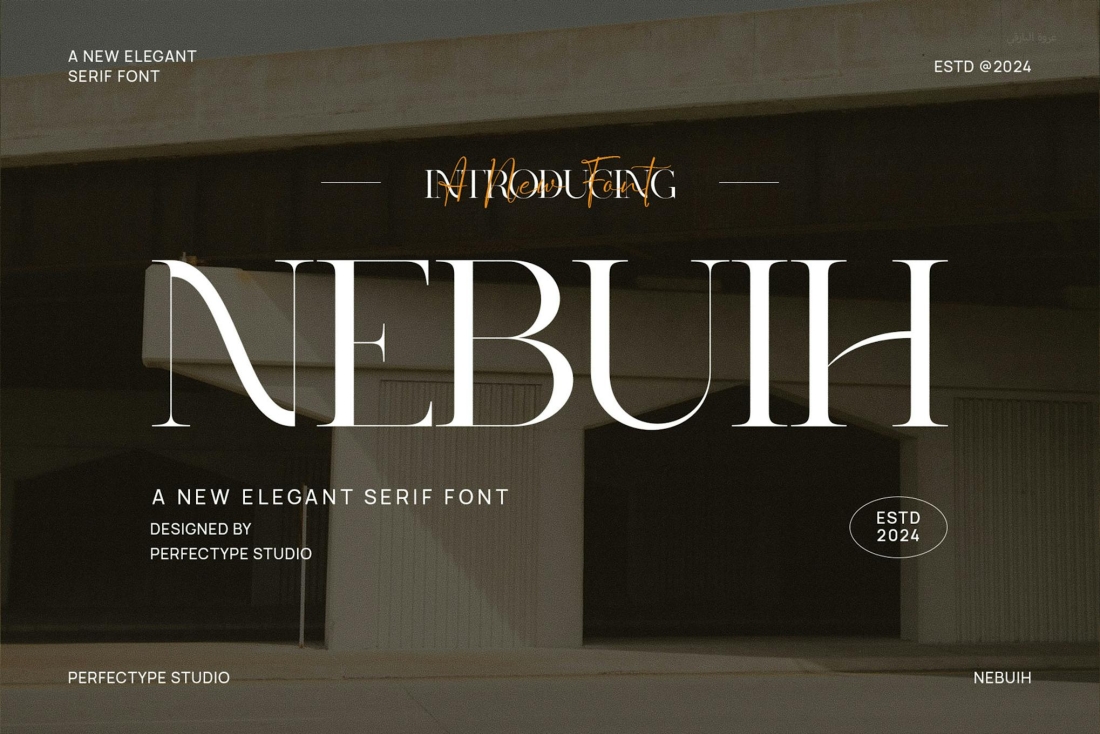 Nebuih Elegant Serif Font Typeface