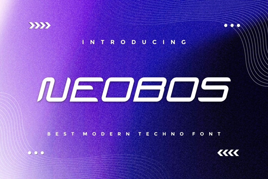 Neobos - Modern Techno Font