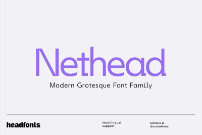 Nethead Grotesque Sans Serif Font