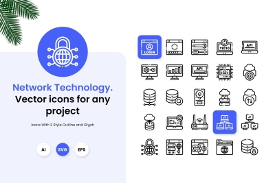 Network Technology Icons