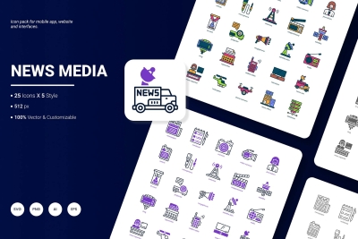 News Media Icon Pack