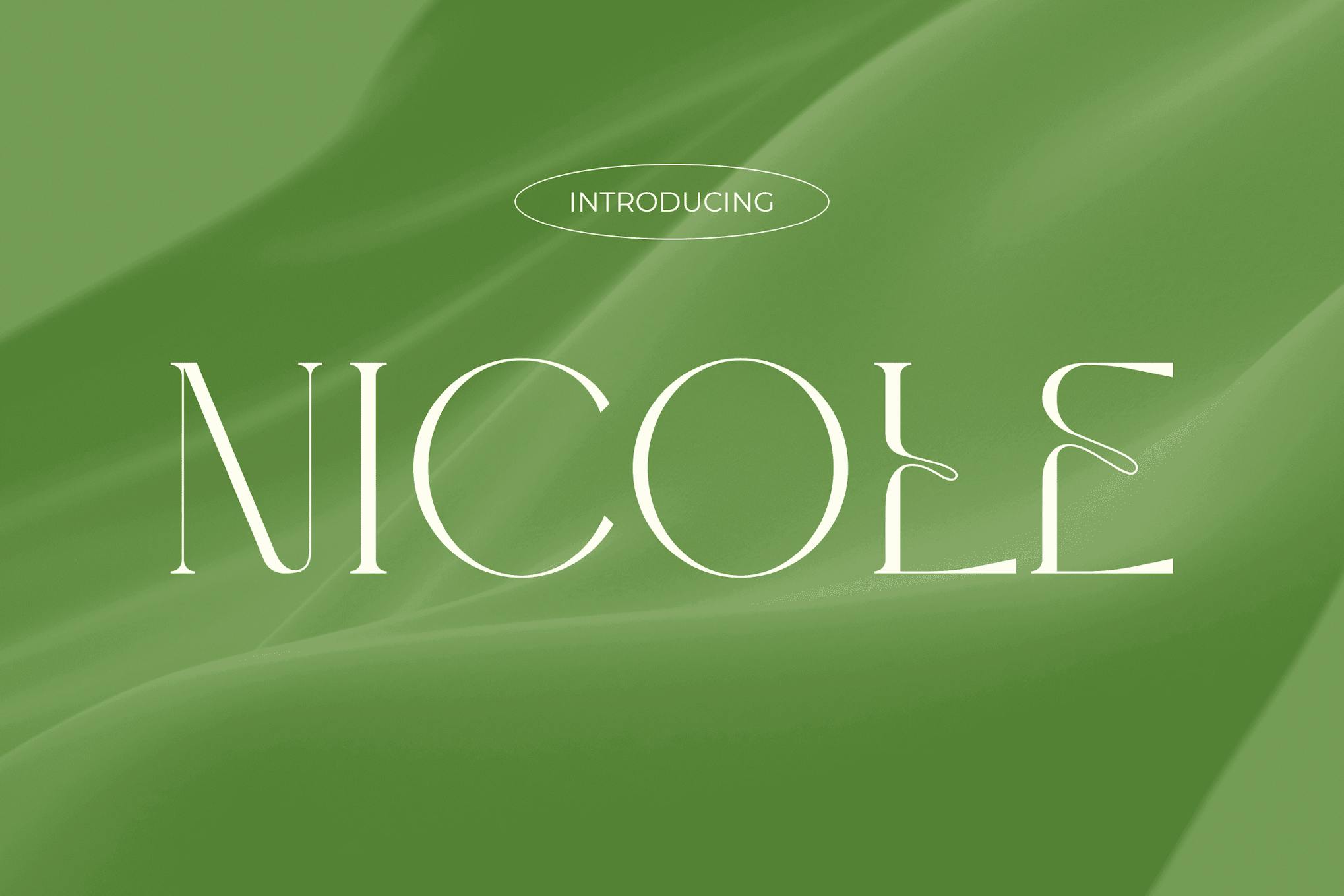 Nicole – Modern Elegance and Beauty Font