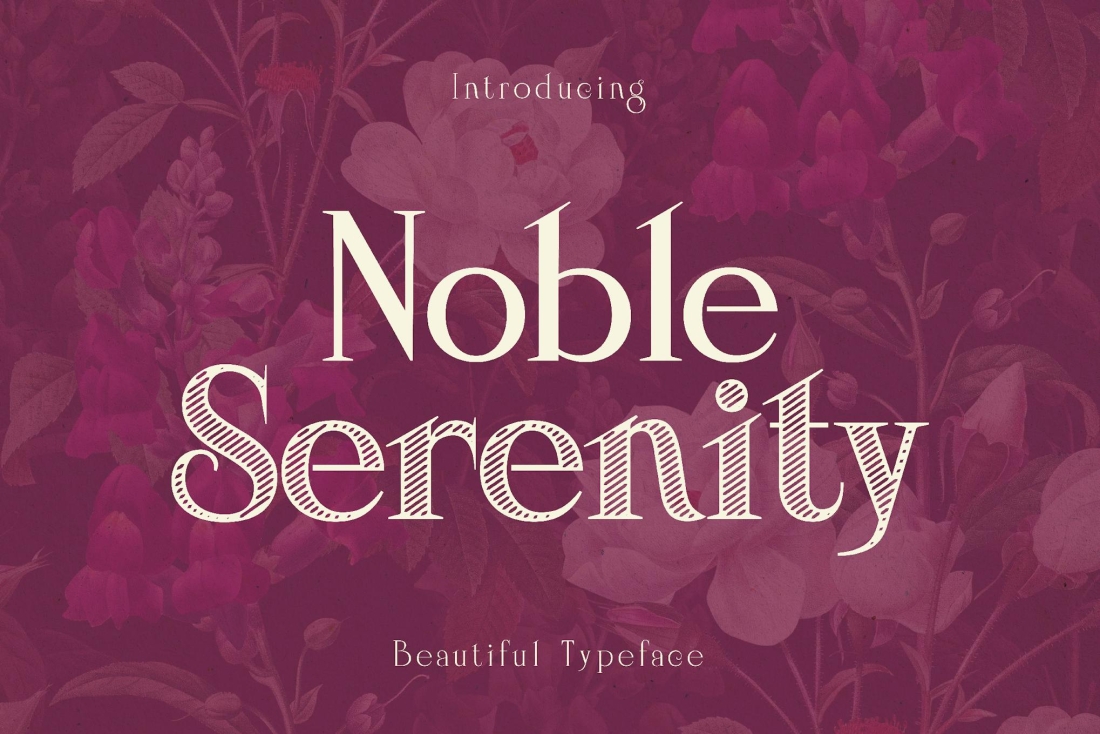 Noble Serenity - Elegant Wedding Typeface
