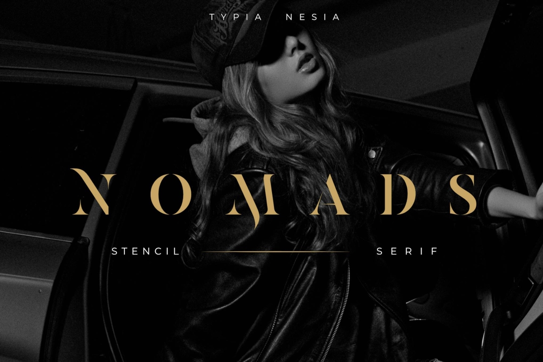 Nomads - Classy and Glamour Stencil Serif