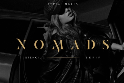 Nomads - Classy and Glamour Stencil Serif