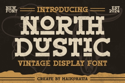 North Dustic - Vintage Display Font