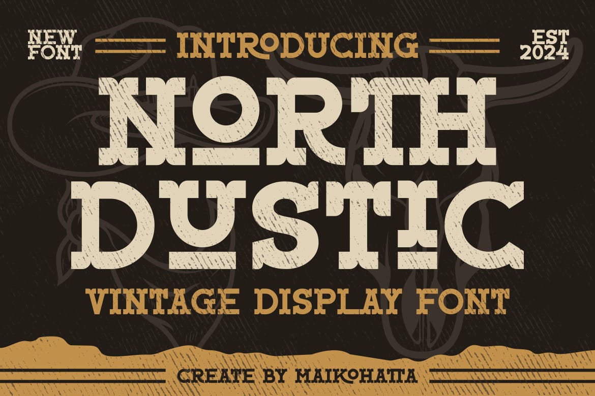North Dustic – Vintage Display Font