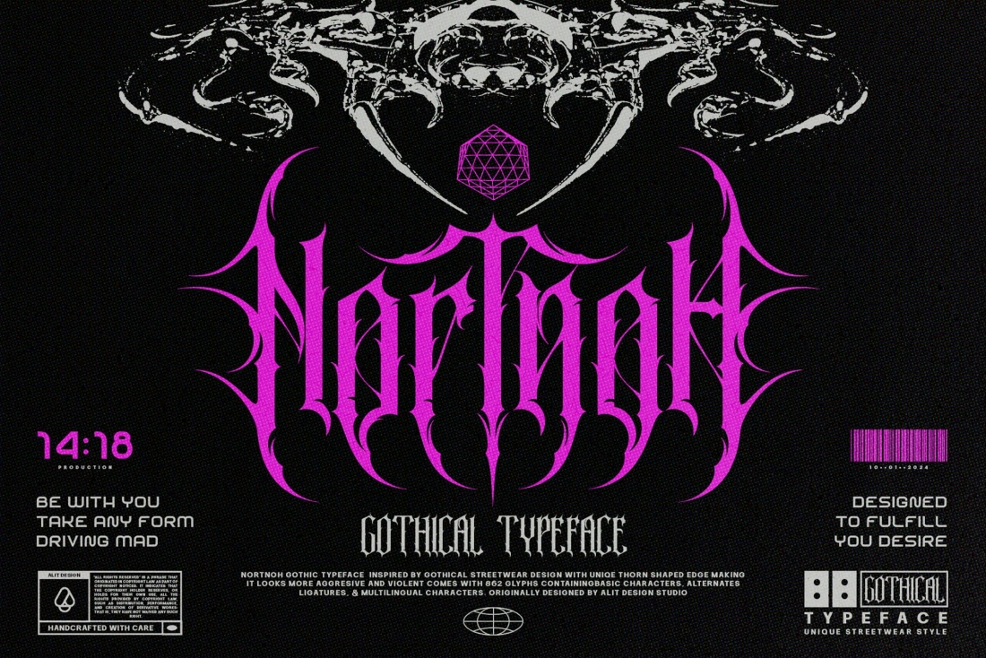 Nortnoh Metal Modern Typeface