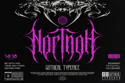 Nortnoh Metal Modern Typeface