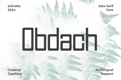 Obdach Sans Serif Font