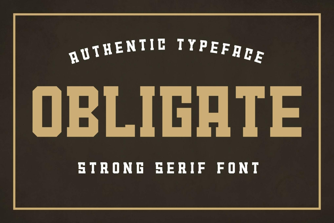 Obligate - Vintage Serif Typeface