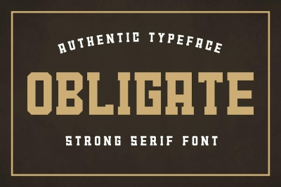 Obligate - Vintage Serif Typeface