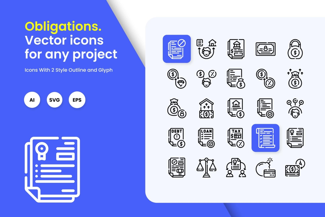 Obligations Icons