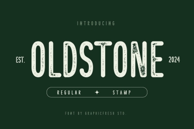 Oldstone - The Rounded Letterpress Font