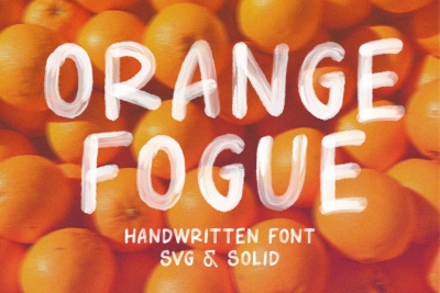Orange Fogue - SVG Font