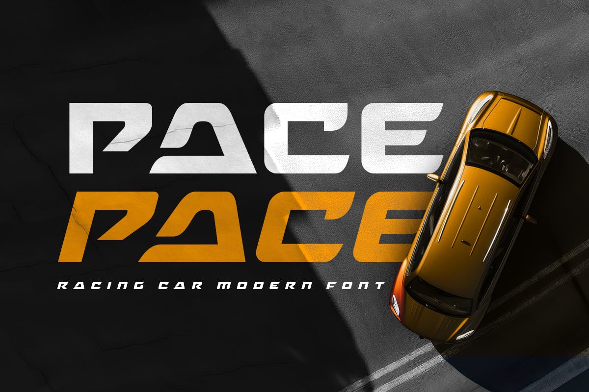 Pace – Racing Car Modern Font