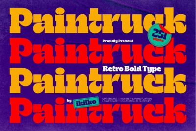 Paintruck - Retro Bold Font