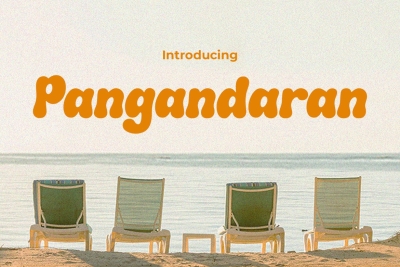 Pangandaran - Retro Groovy Font