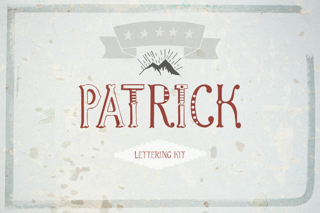 Patrick font & Lettering Kit