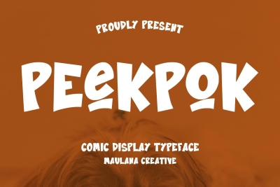 Peekpok Comic Display Font