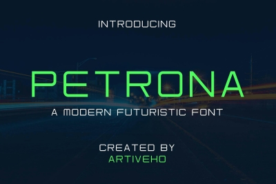 Petrona Modern Technology Font