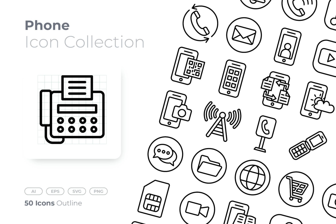 Phone Outline Icon