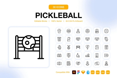 Pickleball Icons