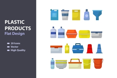 Plastic Products Icon Pack
